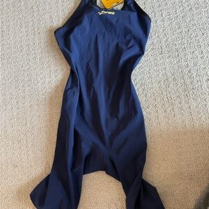 FINIS Female Fuse Openback Navy technical racing swimsuit